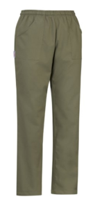 Spodnie kucharskie COULISSE POCKETS Olive Green