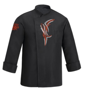 Bluza kucharska RIDER , czarna