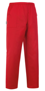 Spodnie kucharskie COULISSE POCKETS RED