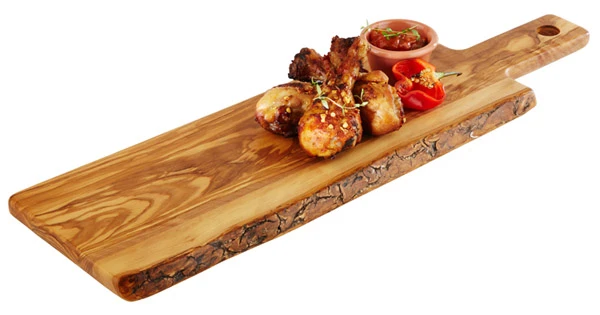 Deska do serwowania OLIVE z rączką 40x15cm