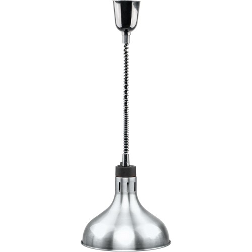 Wisząca lampa grzewcza srebrna do potraw średnica 29 cm