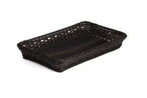 Koszyk na pieczywo, ciemny brąz, GN 1/1, wysokość 6,5 cm