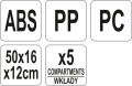 Pojemnik barmański czarny 5 segmentów