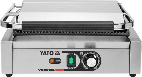 Elektryczny grill kontaktowy panini w pełni ryflowany 44cm 2,2kw
