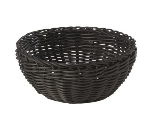 Koszyk PROFI LINE okrągły, czarny, średnica 16 cm