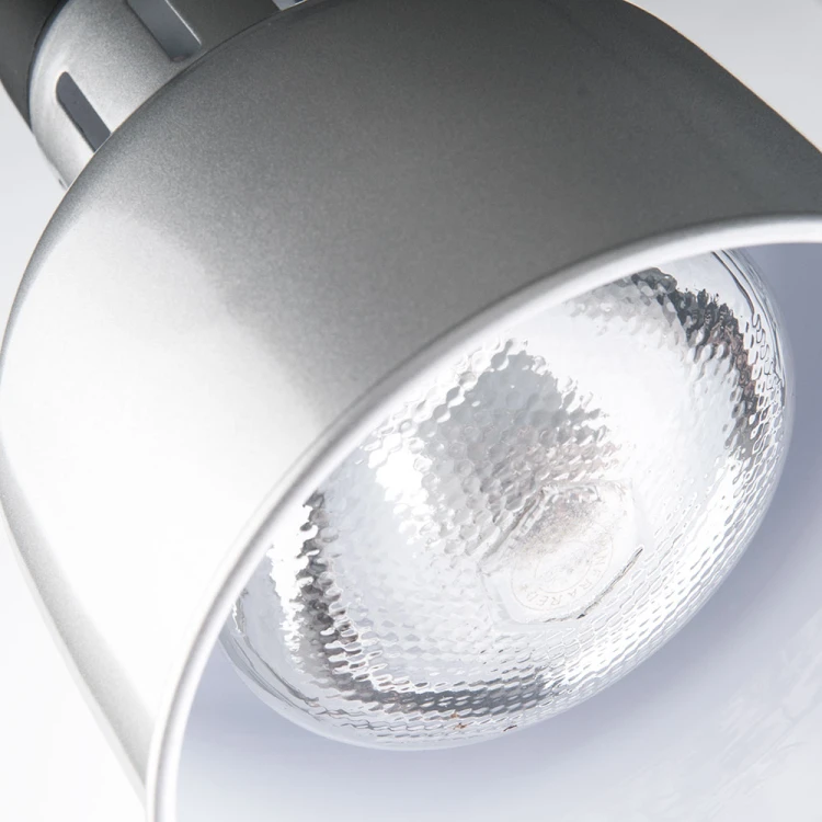 Wisząca lampa grzewcza srebrna do potraw średnica 17,3 cm