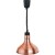 Wisząca lampa grzewcza kolor miedziany do potraw średnica 29 cm