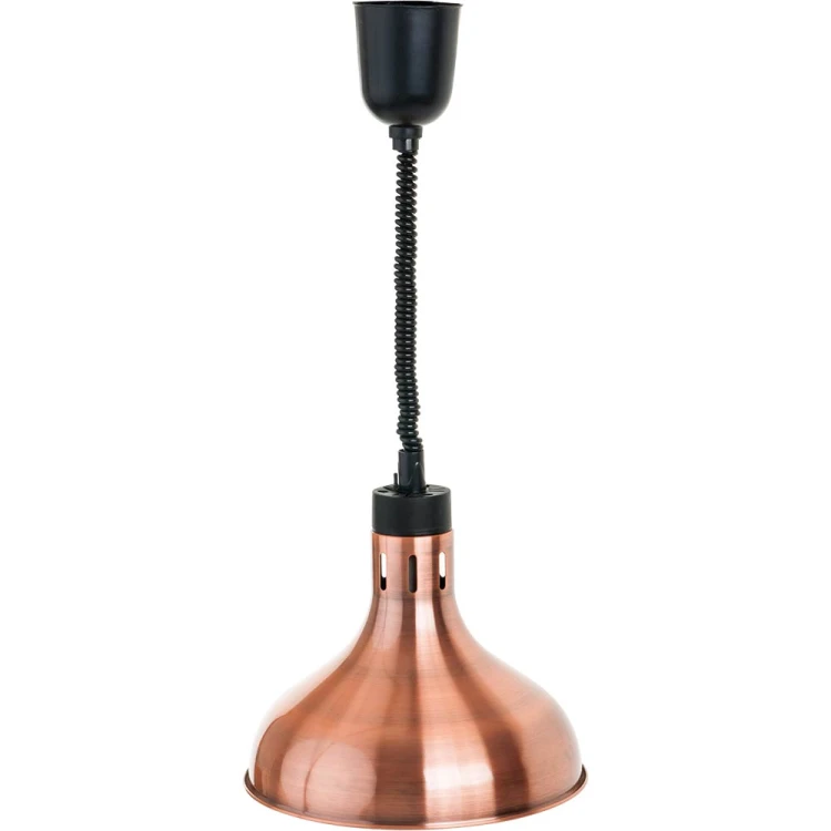 Wisząca lampa grzewcza kolor miedziany do potraw średnica 29 cm