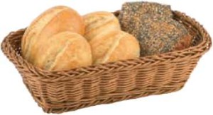 Koszyk ECONOMIC prostokątny, beżowy, 31,5x22 cm