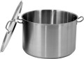 Garnek średni z pokrywką ze stali nierdzewnej 50x32cm 62,8l