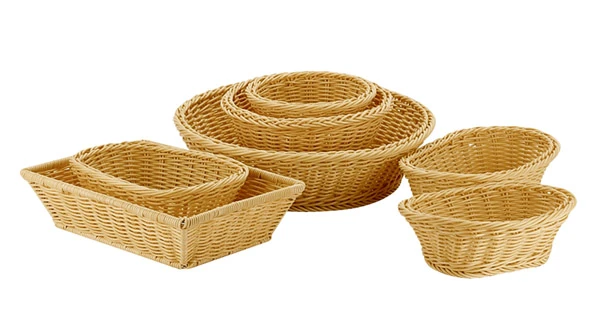 Koszyk ECONOMIC okrągły, beżowy, średnica 19 cm