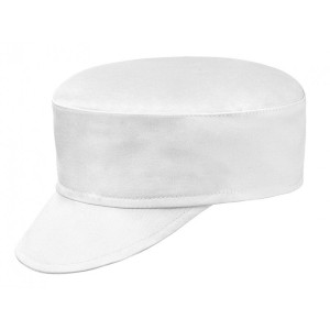 Czapka kucharska z daszkiem WHITE