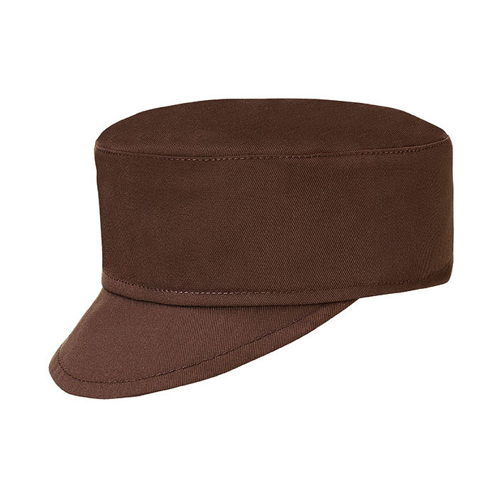 Czapka kucharska z daszkiem BROWN - 2szt.