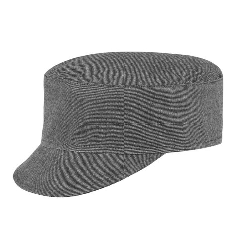 Czapka kucharska z daszkiem GREY MIX - 2szt.