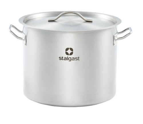 Garnek wysoki z pokrywką, stalowy, Ø 320 mm, V 20,9l