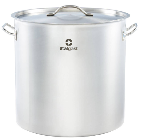 Garnek wysoki z pokrywką, stalowy, Ø 450 mm, V 71,6l