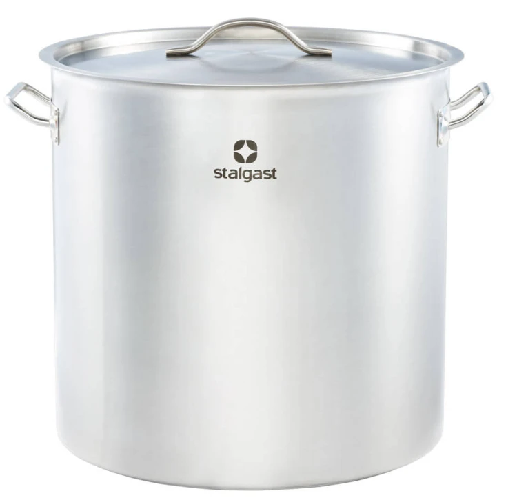 Garnek wysoki z pokrywką, stalowy, Ø 450 mm, V 71,6l