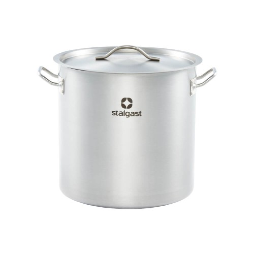 Garnek wysoki z pokrywką, stalowy, Ø 320 mm, V 25,7l