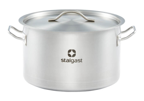 Garnek średni z pokrywką, stalowy, Ø 320 mm, V 16.1l