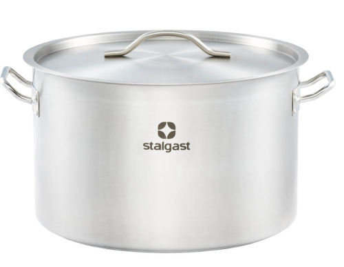 Garnek średni z pokrywką, stalowy, Ø 450 mm, V 57.3l