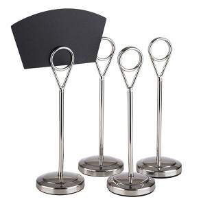 Stojak na etykiety H20,5cm srebrny 4szt.