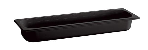 Pojemnik melamina ECOLINE czarny GN 2/4 H65mm
