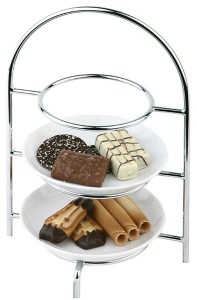 Stand na 3 talerze Ø17cm; 18,5x15,5cm