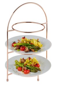 Stand na 3 talerze Ø27cm miedź