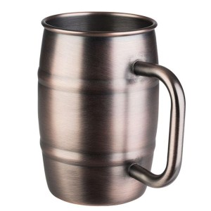 Puchar BEER MUG miedź antyczna