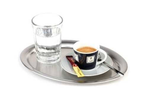Tacka do serwowania kawy KAFFEHAUS matowa 26,5cm x 19cm