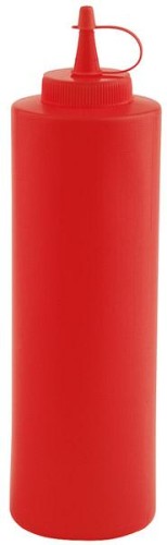 Dyspenser do sosów czerwony 0,65l