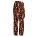 Kolorowe spodnie kucharskie FLAMES