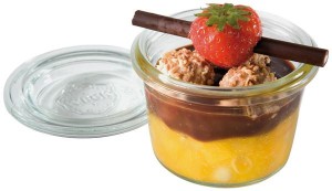 Komplet słoiczków z pokrywką 12 sztuk 0,08l