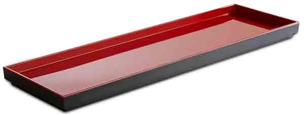 Taca prostokątna ASIA PLUS czarno czerwona 53cm x 16,2cm