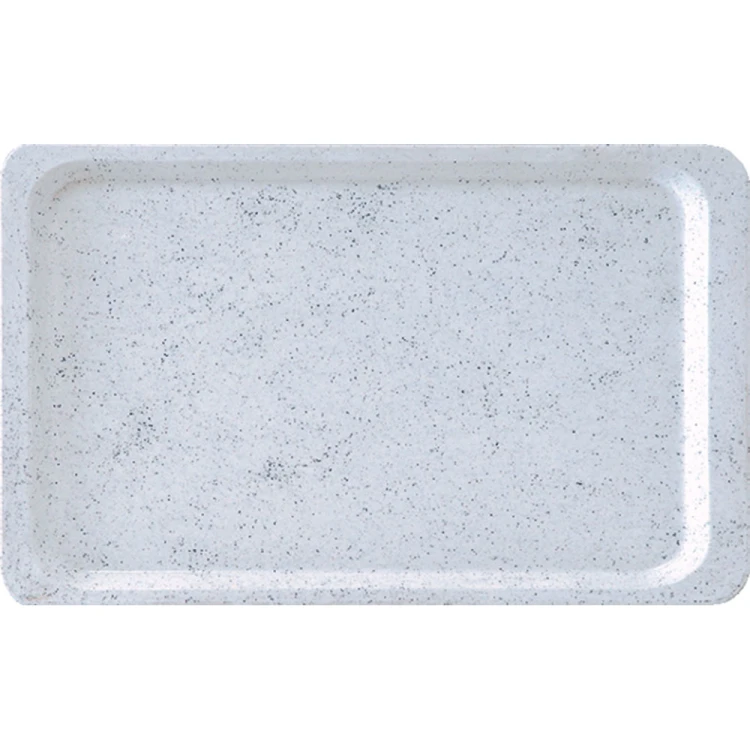 Taca prostokątna kelnerska poliestrowa 53 x 32,5 cm GN 1/1 granitowa