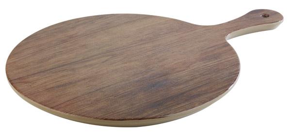 Taca, patera z melaminy, brązowa, z serii OAK, 30cm