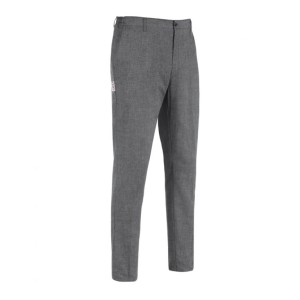 Spodnie kucharskie SLIM FIT grey mix