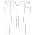 Spodnie kucharskie SOFT BELT gessato