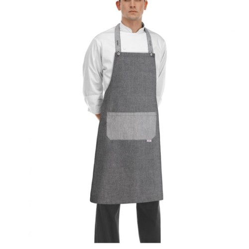 Fartuch kucharski ROCK grey mix - 2szt.
