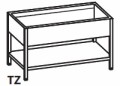 Zlew 2-kom z półką (L) 1600x700x850 Rilling