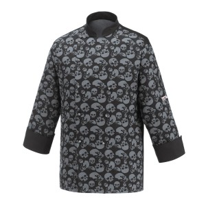 Bluza kucharska BLACK SKULLS