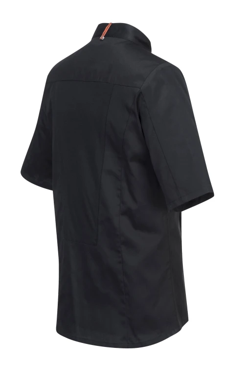 Bluza szefa kuchni MeshAir Pro czarna krótki rękaw