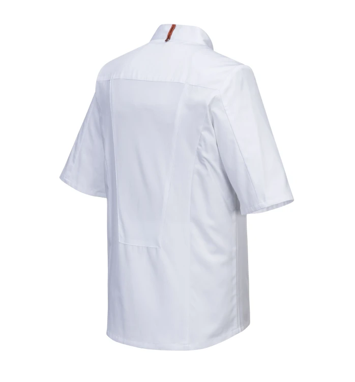 Bluza szefa kuchni MeshAir Pro biała krótki rękaw