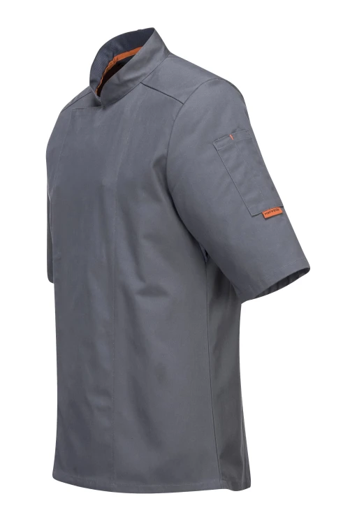 Bluza szefa kuchni MeshAir Pro szara krótki rękaw