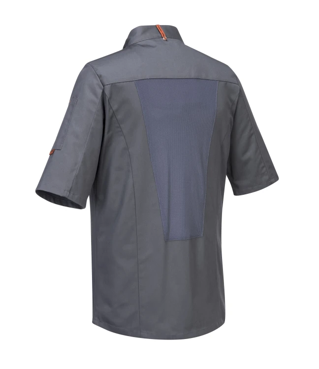 Bluza szefa kuchni MeshAir Pro szara krótki rękaw