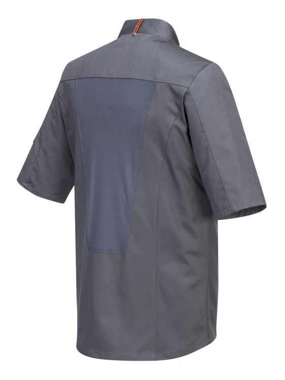 Bluza szefa kuchni MeshAir Pro szara krótki rękaw