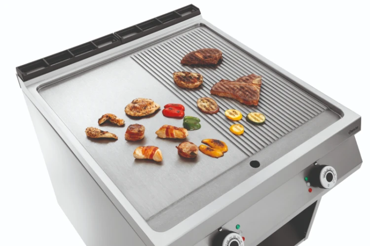 Płyta grillowa elektryczna, 1/2+1/2, PO