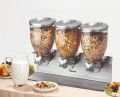 Potrójny dyspenser do płatków śniadaniowych 3x3,5l