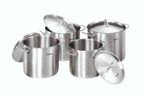 Zestaw garnków z pokrywkami, 8l, 9l, 13l, 15l
