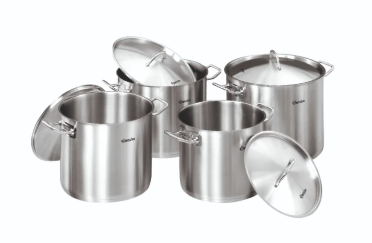 Zestaw garnków z pokrywkami, 8l, 9l, 13l, 15l